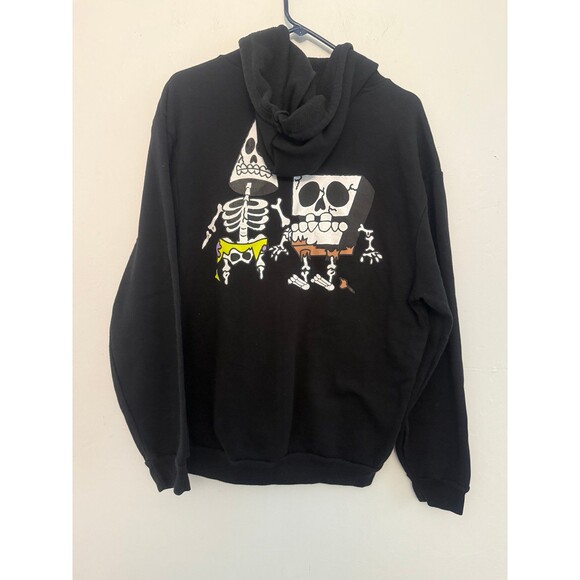 Nickelodeon SpongeBob SquarePants Hoodie Mens Large Skeleton Graphic Pullover - Picture 6 of 7